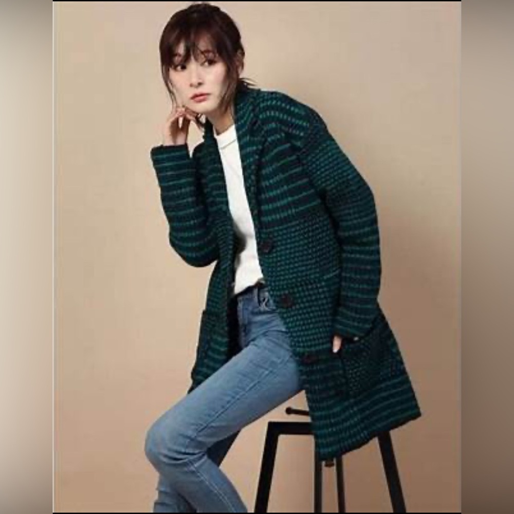 Desigual Teal and Black Knit Sweater